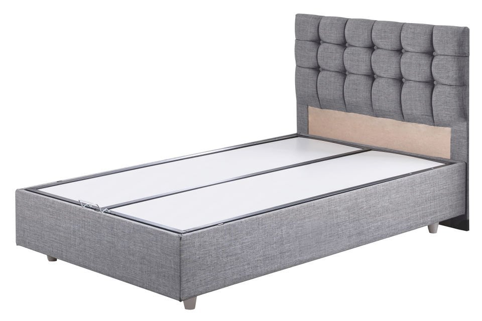 Venedik Baza Başlık Comfort Yatak Seti 120 x 200 - Açık Gri