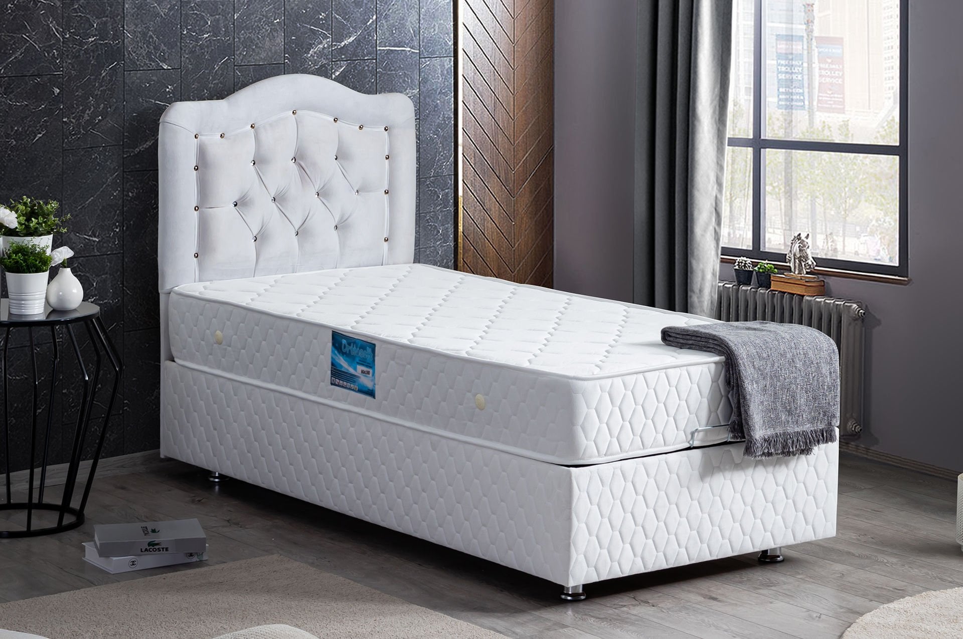 Şah Baza Başlık Ortho Soft Yatak Seti 120 x 200 - Beyaz