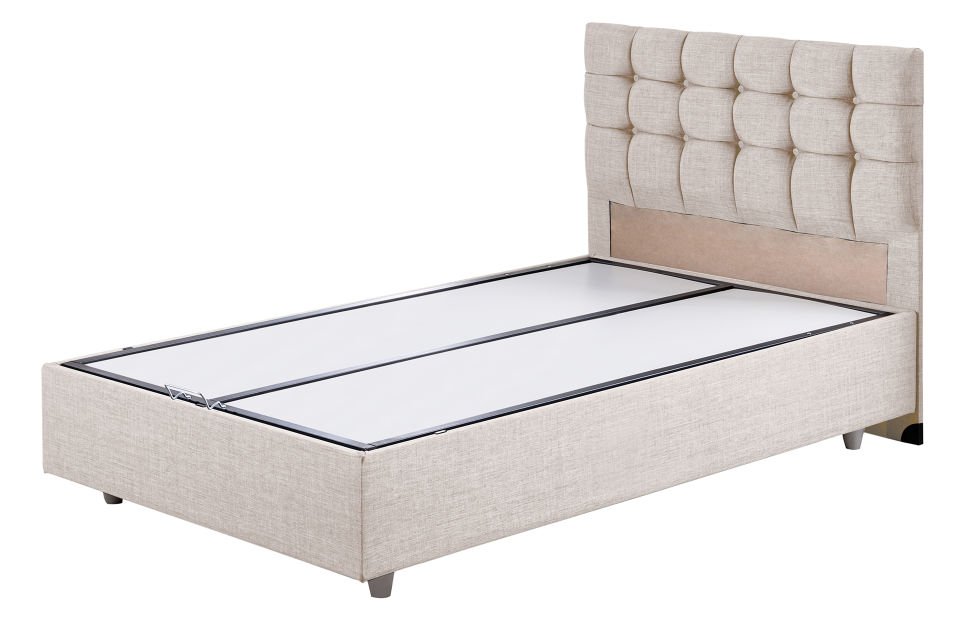 Venedik Baza Başlık Comfort Yatak Seti 90 x 200 - Krem