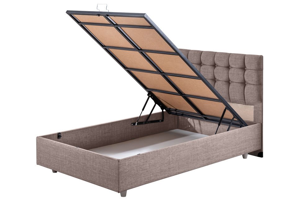 Venedik Baza Başlık Comfort Yatak Seti 90 x 190 - Kahve