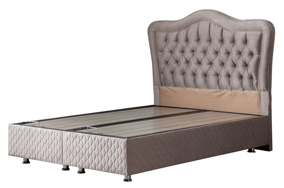 Camelli Baza Başlık Deluxe Yatak Seti 180 x 200 - Gri