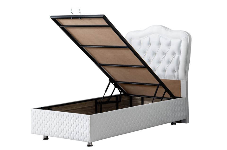 Camelli Baza Başlık Deluxe Yatak Seti 90 x 190 - Beyaz