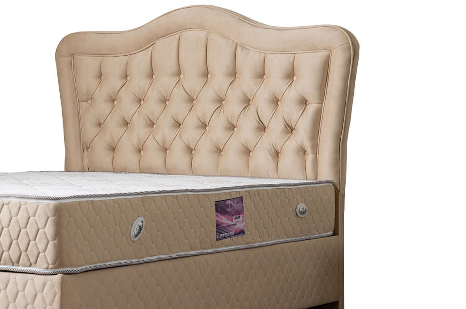 Camelli Baza Başlık Deluxe Yatak Seti 140 x 190 - Bej