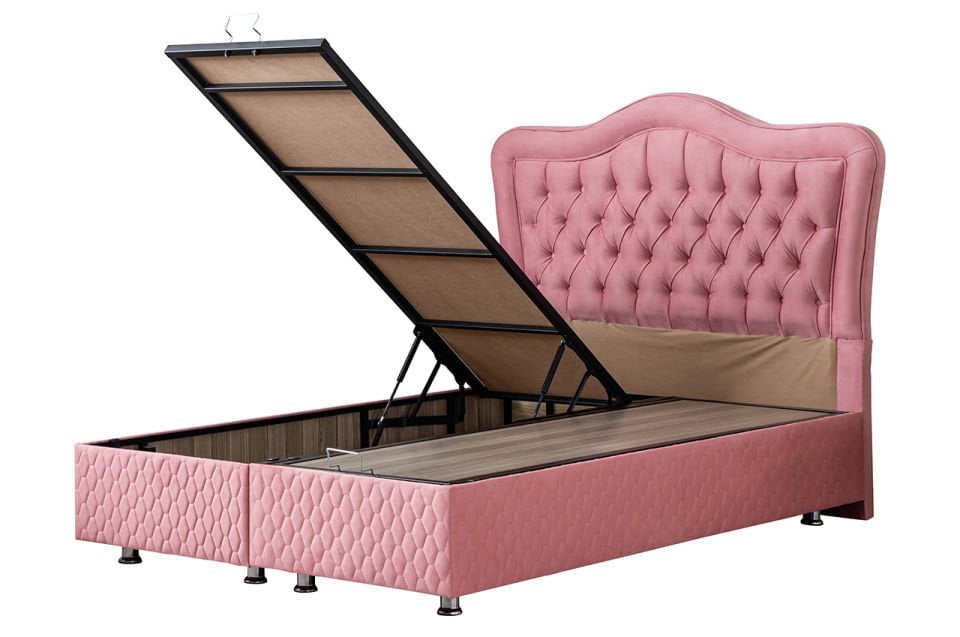 Camelli Baza Başlık Deluxe Yatak Seti 180 x 200 - Pembe