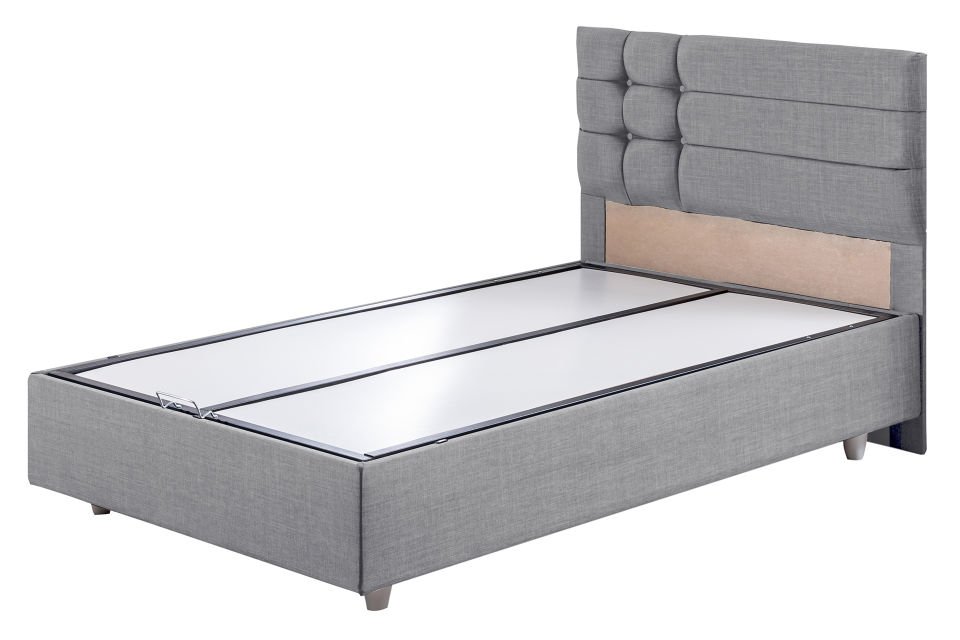 Viyana Baza Başlık Comfort Yatak Seti 90 x 200 - Açık Gri