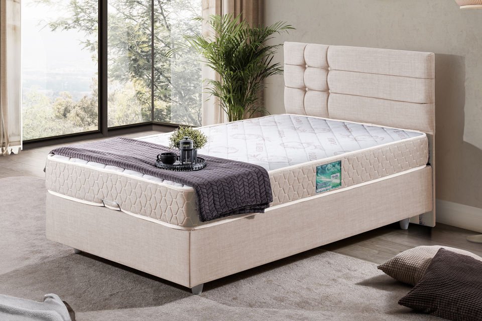 Viyana Baza Başlık Comfort Yatak Seti 120 x 200 - Krem