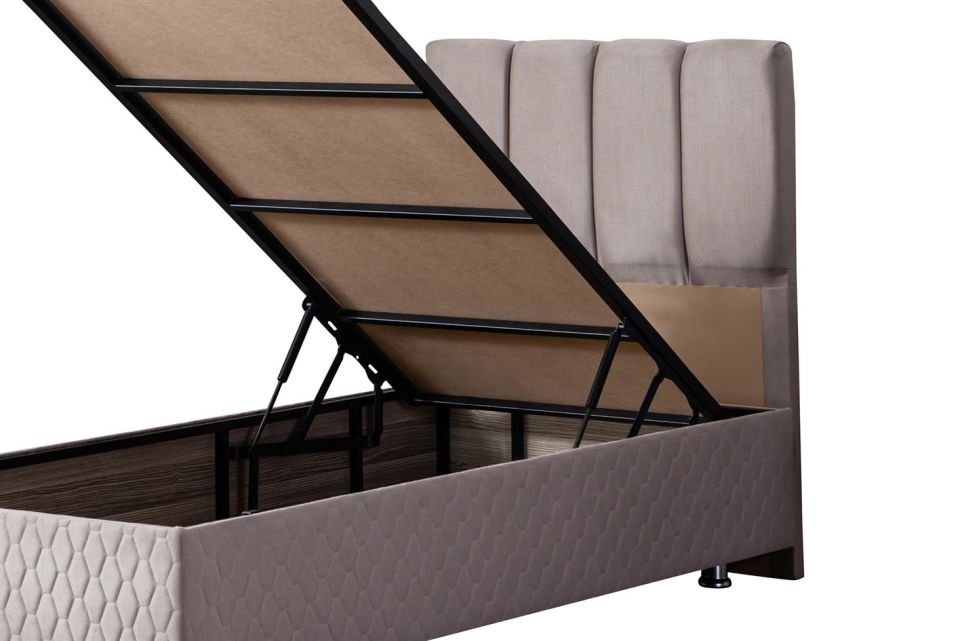 Tetra Baza Başlık Seti 90 x 190 - Gri