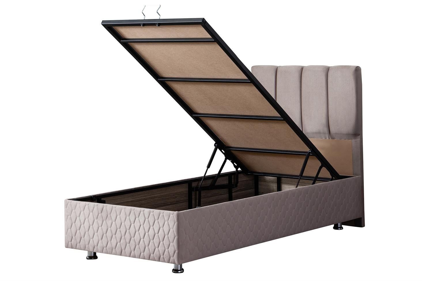 Tetra Baza Başlık Seti 90 x 190 - Gri