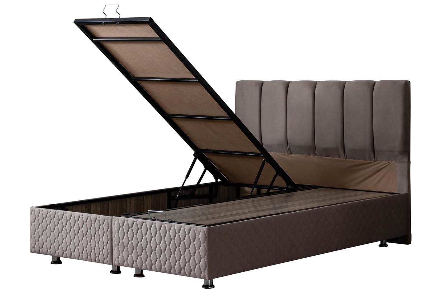 Tetra Baza Başlık Seti 160 x 200 - Gri