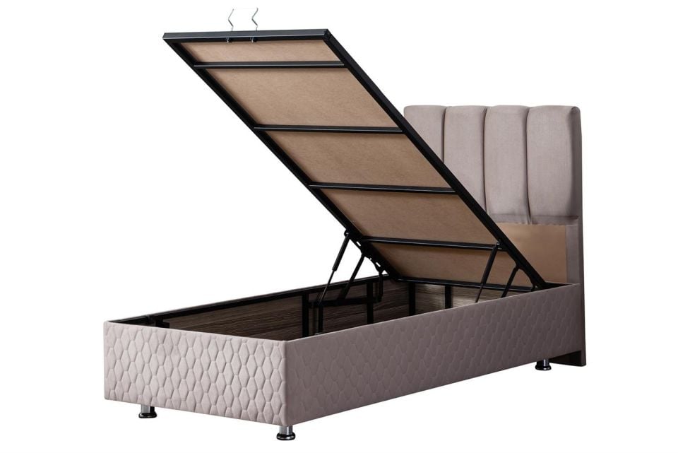 Tetra Baza Başlık Deluxe Yatak Seti 90 x 200 - Gri