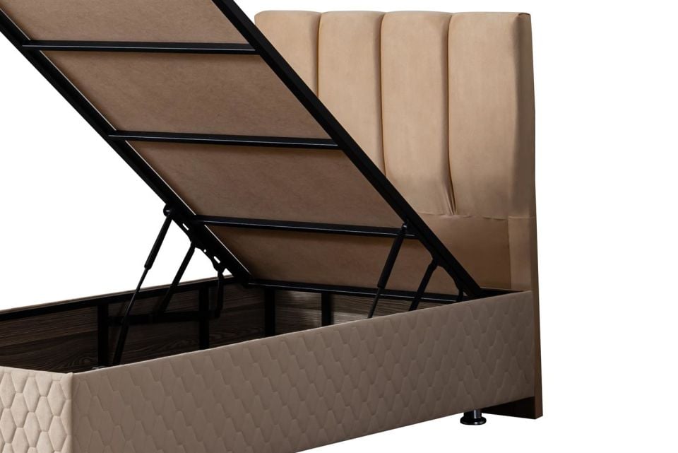Tetra Baza Başlık Deluxe Yatak Seti 120 x 200 - Bej