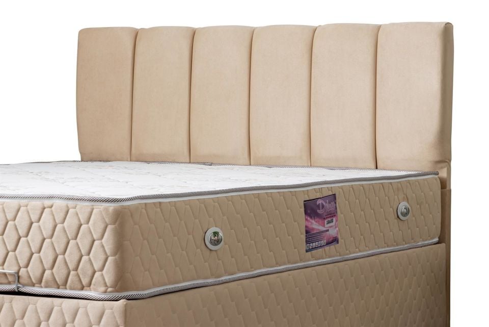 Tetra Baza Başlık Deluxe Yatak Seti 160 x 200 - Bej