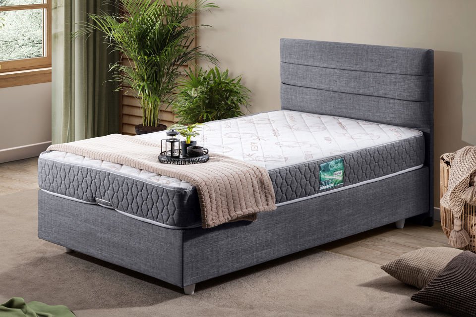 Sofia Baza Başlık Comfort Yatak Seti 120 x 200 - Gri