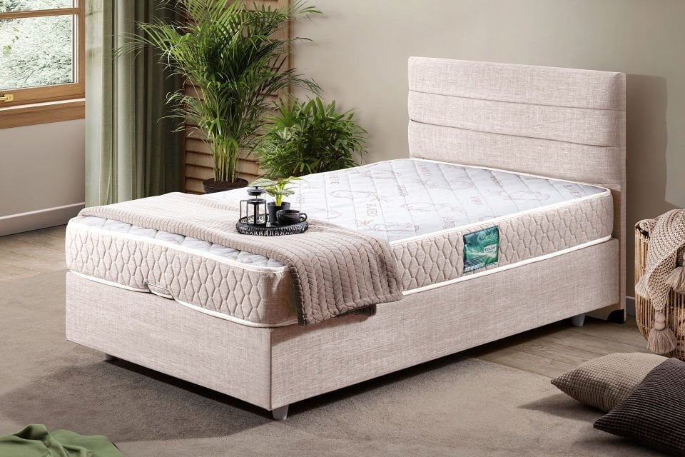 Sofia Baza Başlık Comfort Yatak Seti 120 x 200 - Krem