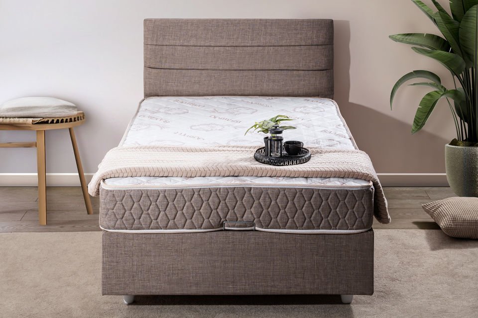 Sofia Baza Başlık Comfort Yatak Seti 100 x 200 - Kahve