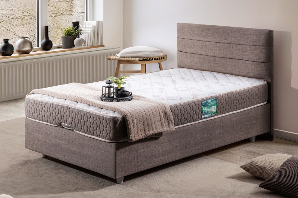 Sofia Baza Başlık Comfort Yatak Seti 120 x 200 - Kahve
