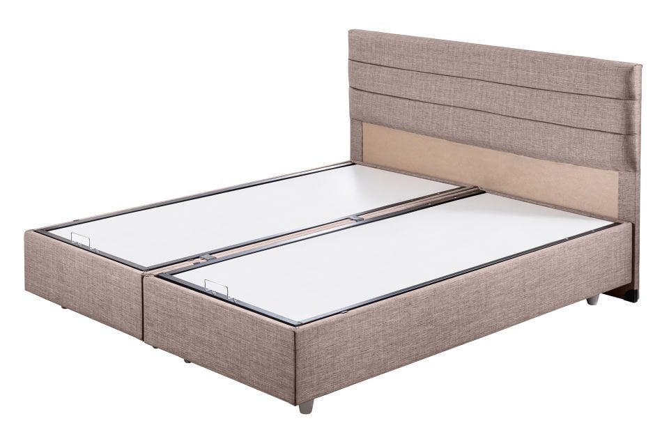 Sofia Çift Kişilik Baza Başlık Letto Yatak Seti 150 x 200 - Kahve