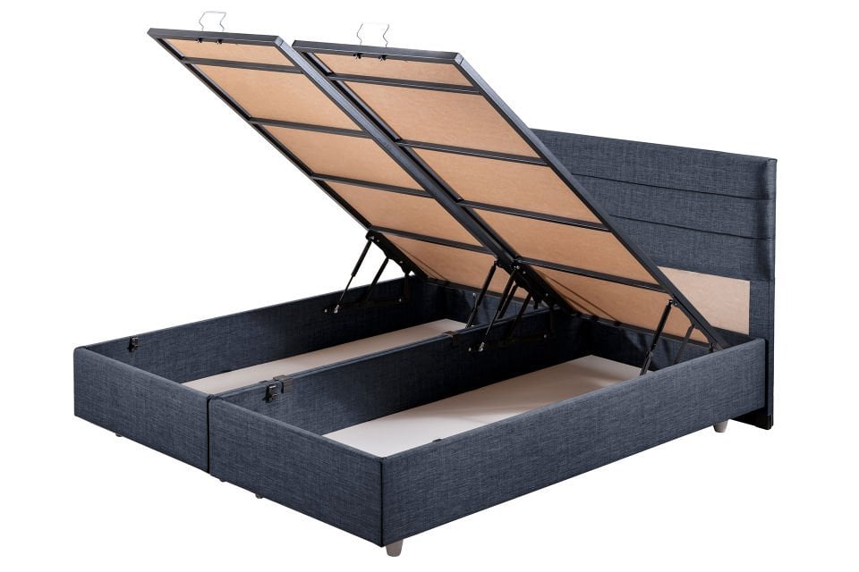 Sofia Çift Kişilik Baza Başlık Letto Yatak Seti 140 x 190 - Lacivert