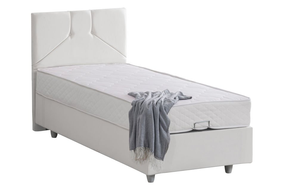 Wick Baza Başlık Letto Yatak Seti 100 x 200 - Beyaz