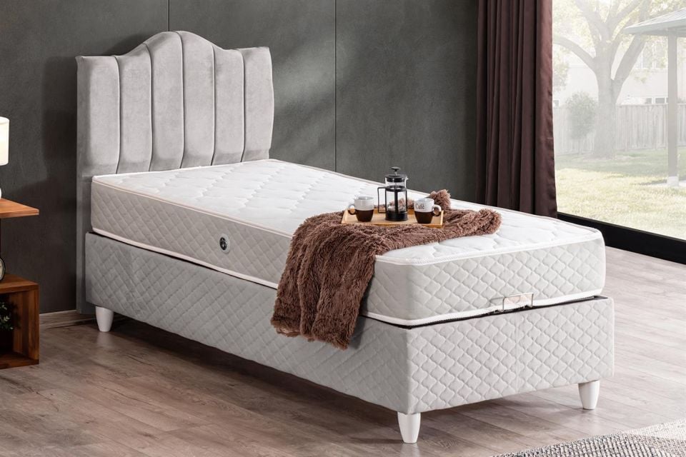 Trend Baza Başlık Letto Yatak Seti 150 x 200 - Gri