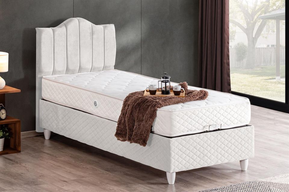 Trend Baza Başlık Letto Yatak Seti 160 x 200 - Beyaz