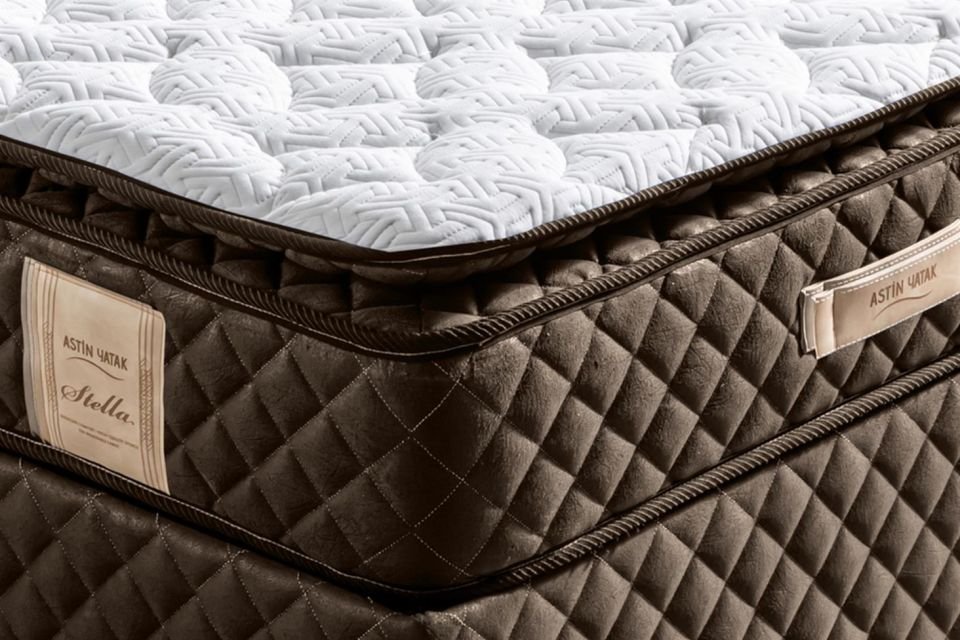 Stella Pedli Ortopedik Yaylı Yatak Koyu Kahverengi - 150x200