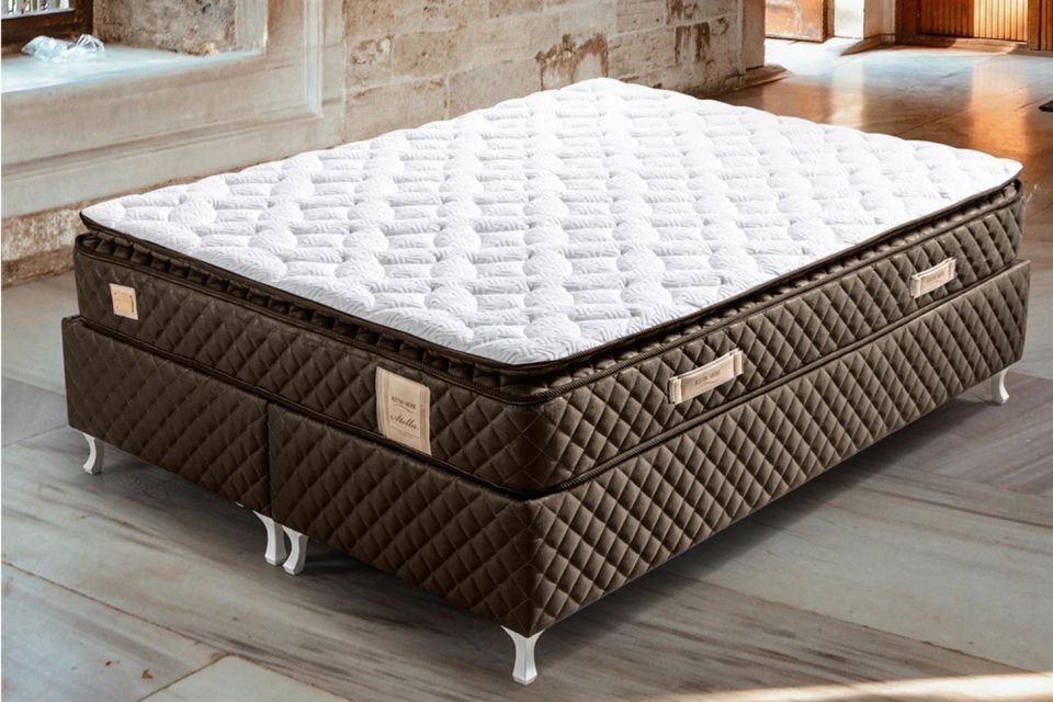 Stella Pedli Ortopedik Yaylı Yatak Koyu Kahverengi - 150x200