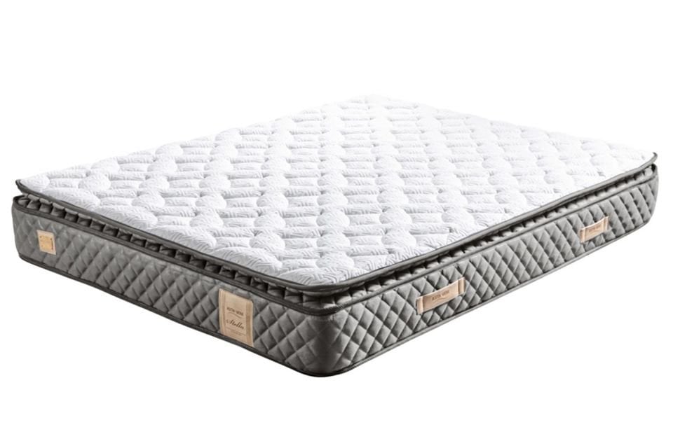 Stella Pedli Ortopedik Yaylı Yatak Açık Gri - 180x200