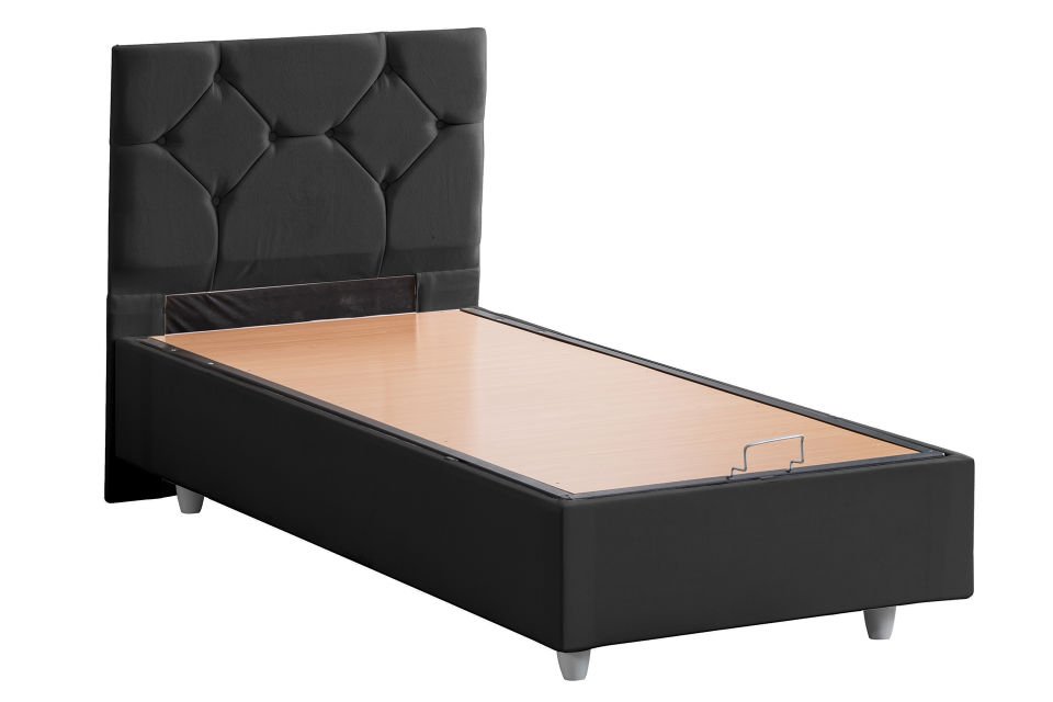 Glamis Baza Başlık Letto Yatak Seti 90 x 190 - Antrasit