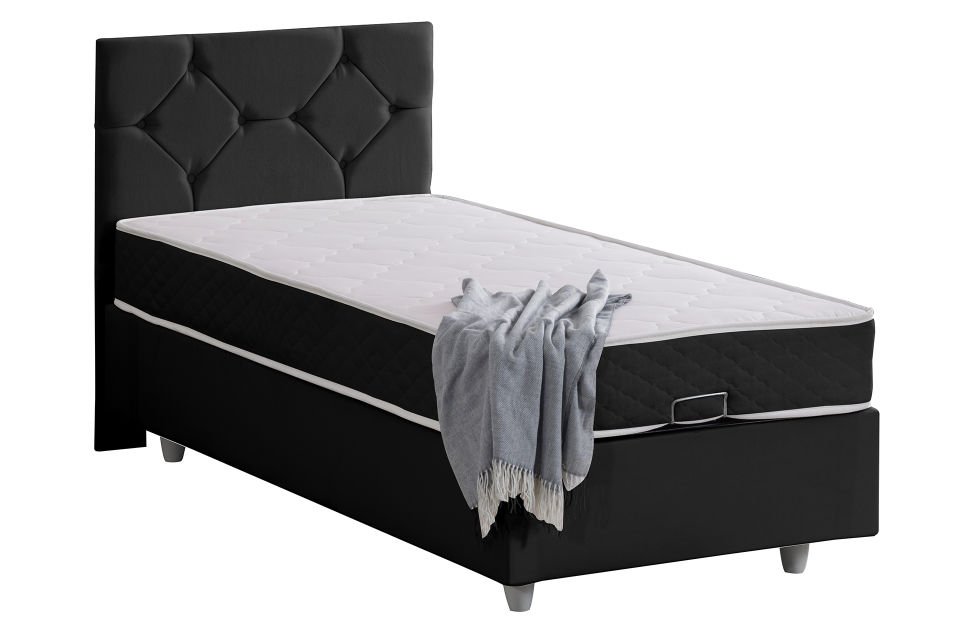 Glamis Baza Başlık Letto Yatak Seti 100 x 200 - Antrasit