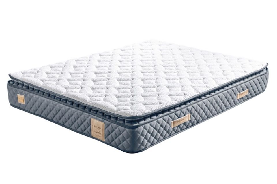 Stella Pedli Ortopedik Yaylı Yatak Açık Mavi - 160x200
