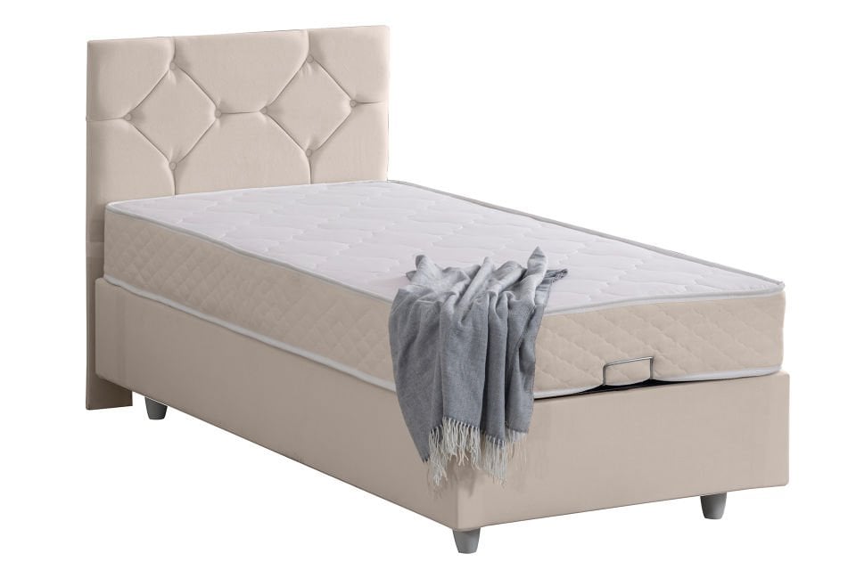 Glamis Baza Başlık Letto Yatak Seti 100 x 200 - Krem