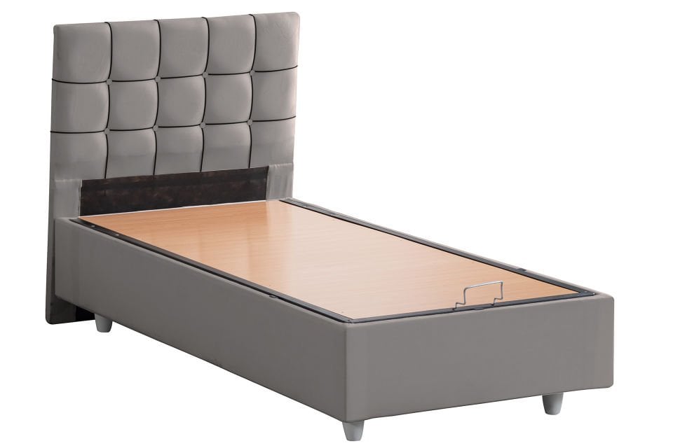 Tavira Baza Başlık Letto Yatak Seti 120 x 200 - Gri