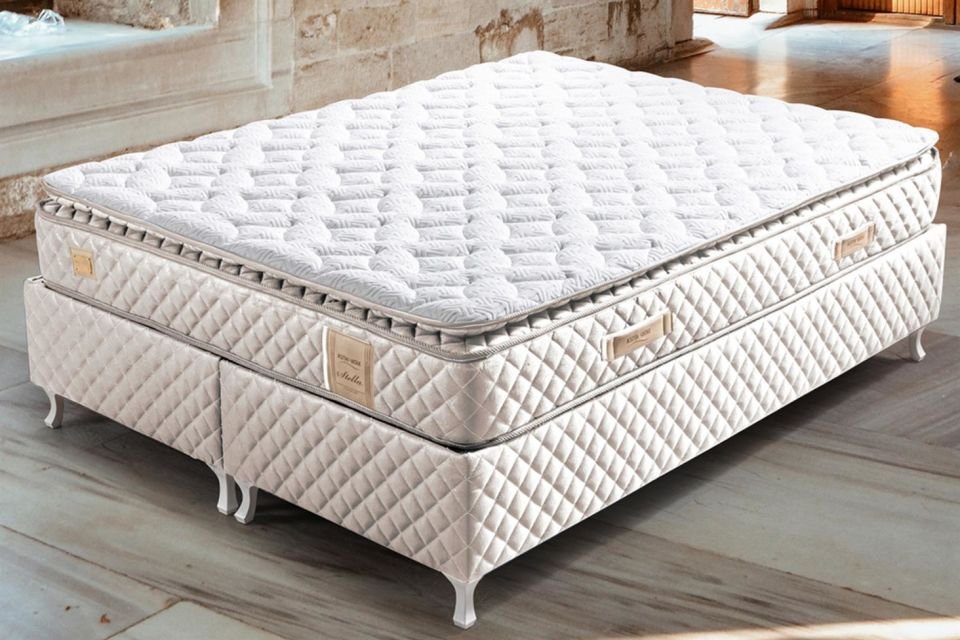 Stella Pedli Ortopedik Yaylı Yatak Krem - 120x200