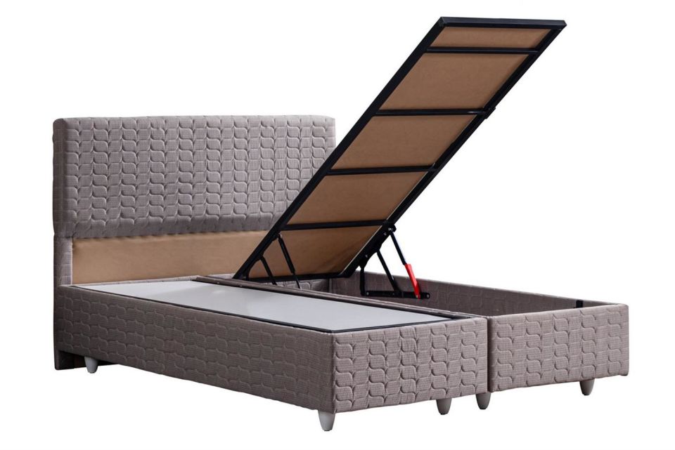 Stella Baza Başlık Real Pedli Yatak Seti 150 x 200 - Kahve