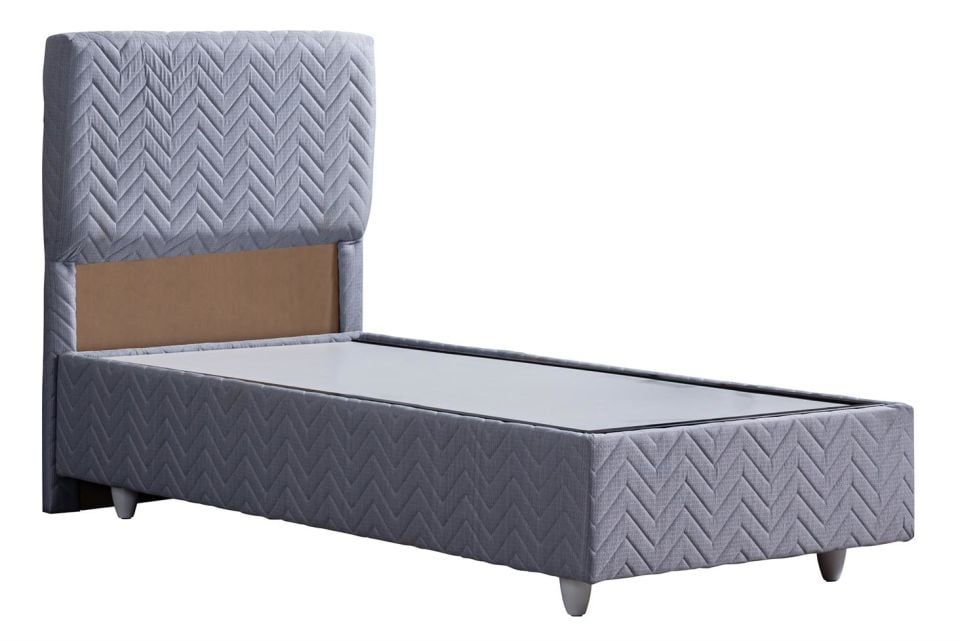 Kristal Baza Başlık Ortho Soft Yatak Seti 90 x 200 - Gri