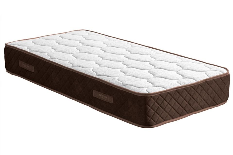 Deluxe Ortopedik Yaylı Yatak Koyu Kahverengi - 120x200