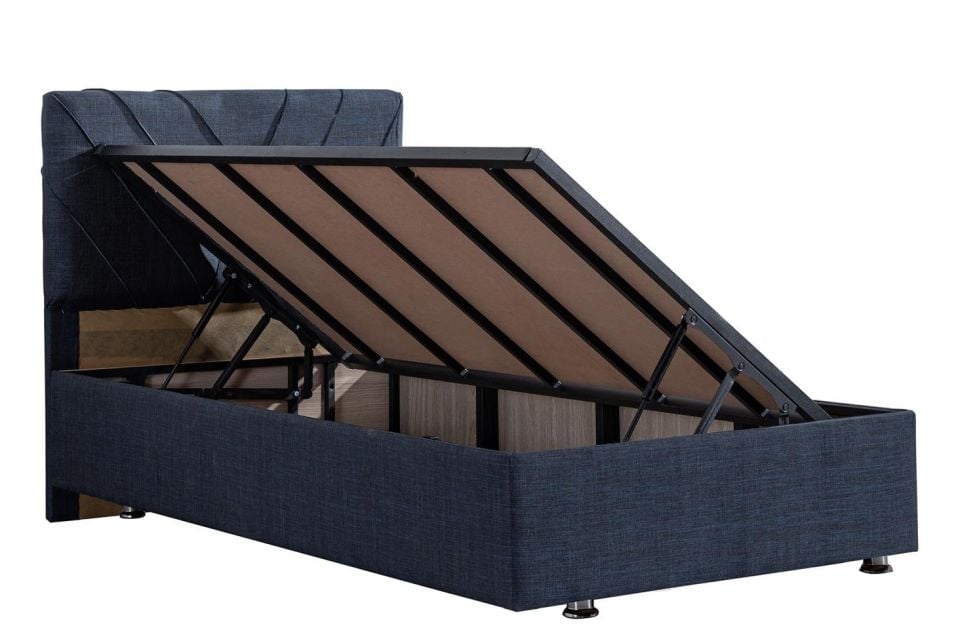 Lux Class Yandan Açılır Baza Başlık Seti 120 x 200 - Lacivert
