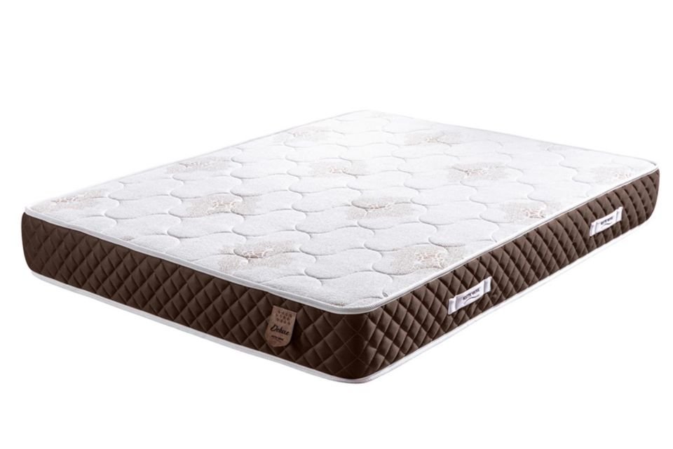 Deluxe Ortopedik Yaylı Yatak Koyu Kahverengi - 180x200