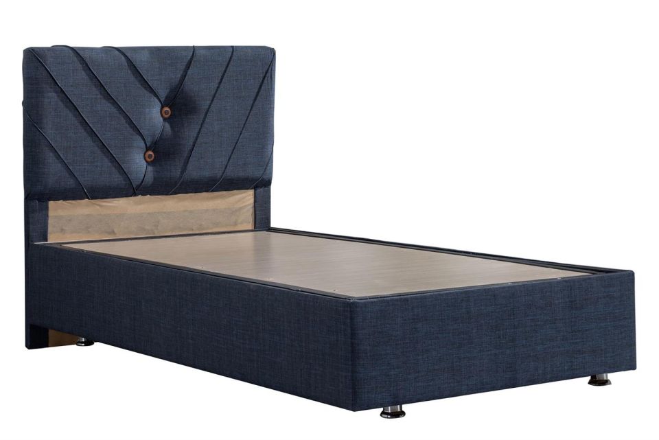 Lux Class Yandan Açılır Baza Başlık Deluxe Yatak Seti 90 x 190 - Lacivert