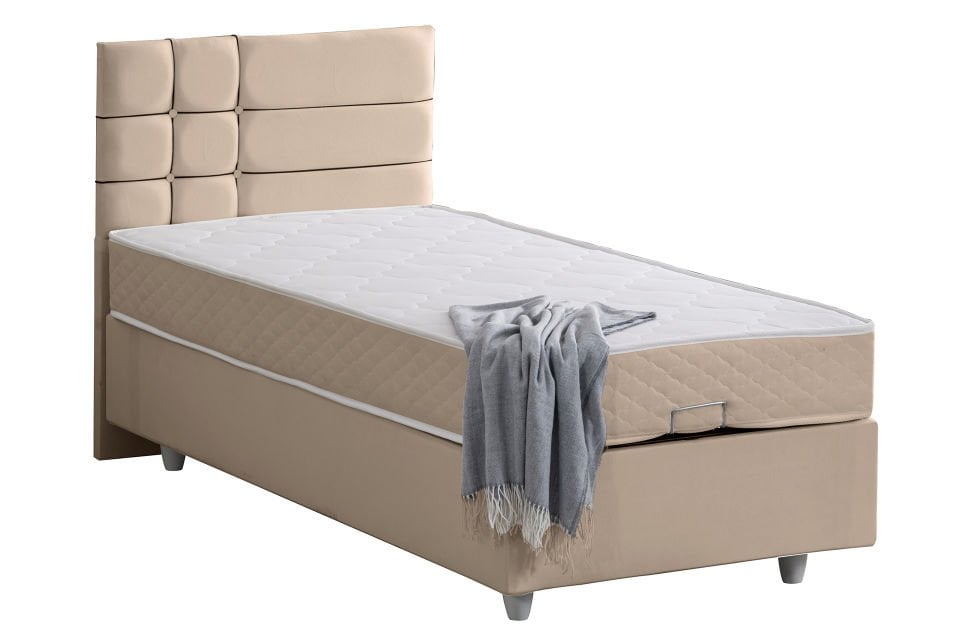 Almada Baza Başlık Letto Yatak Seti 100 x 200 - Bej