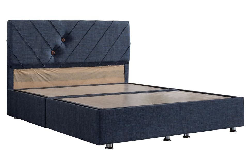 Lux Class Yandan Açılır Baza Başlık Deluxe Yatak Seti 150 x 200 - Lacivert