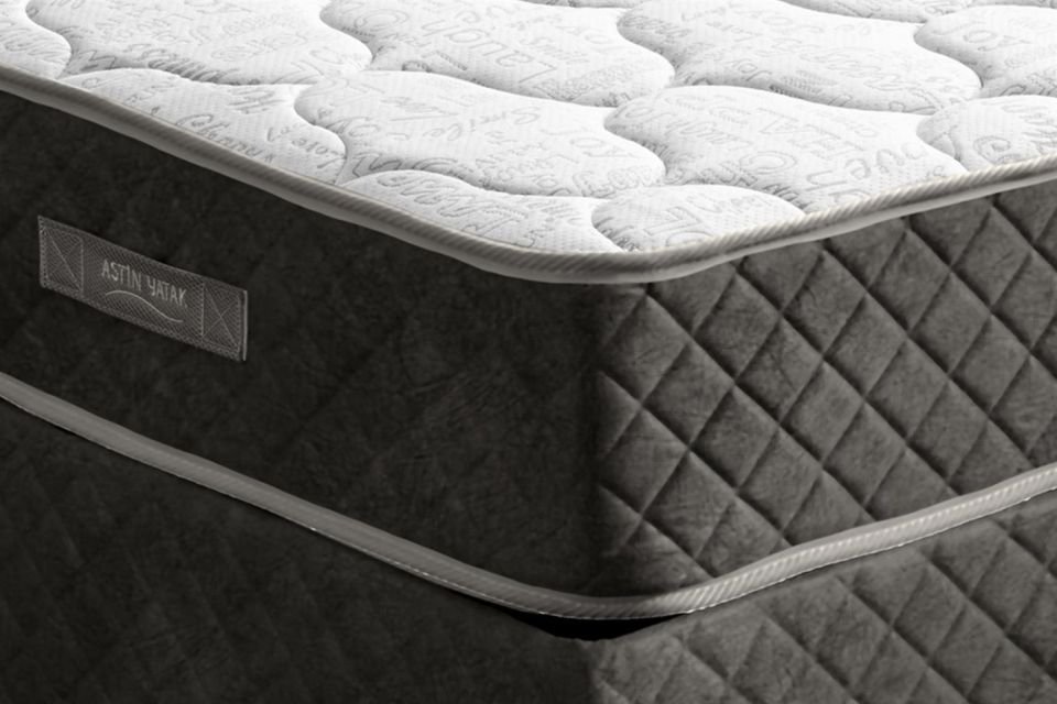 Deluxe Ortopedik Yaylı Yatak Antrasit - 120x200