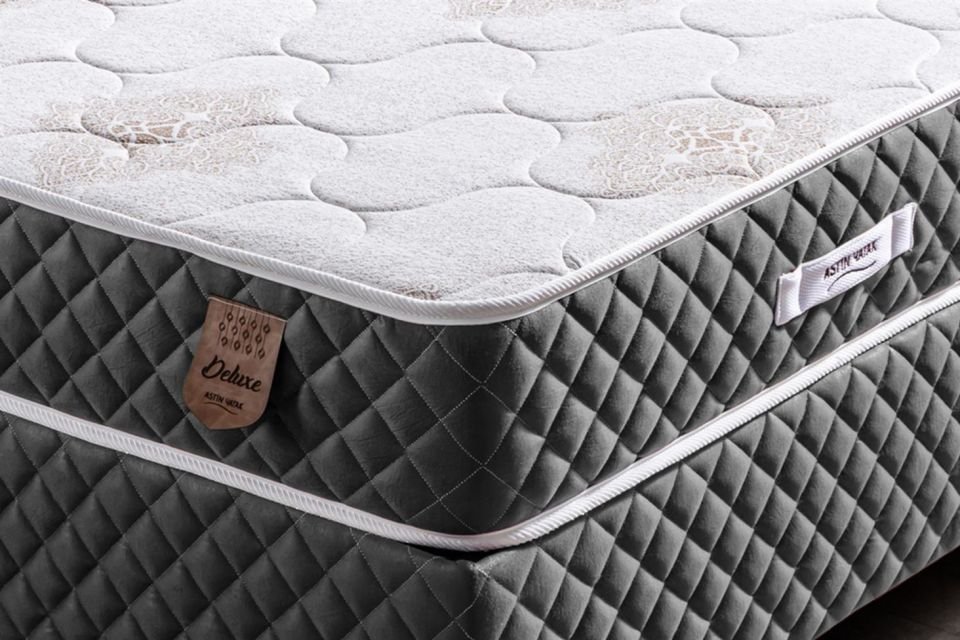 Deluxe Ortopedik Yaylı Yatak Antrasit - 140x190