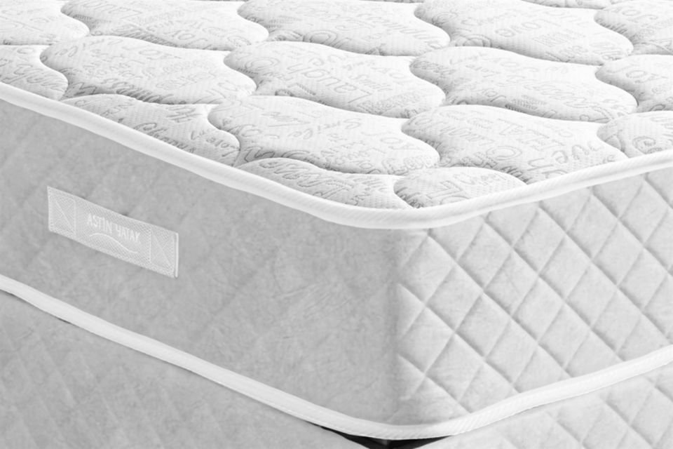 Deluxe Ortopedik Yaylı Yatak Beyaz - 90x200
