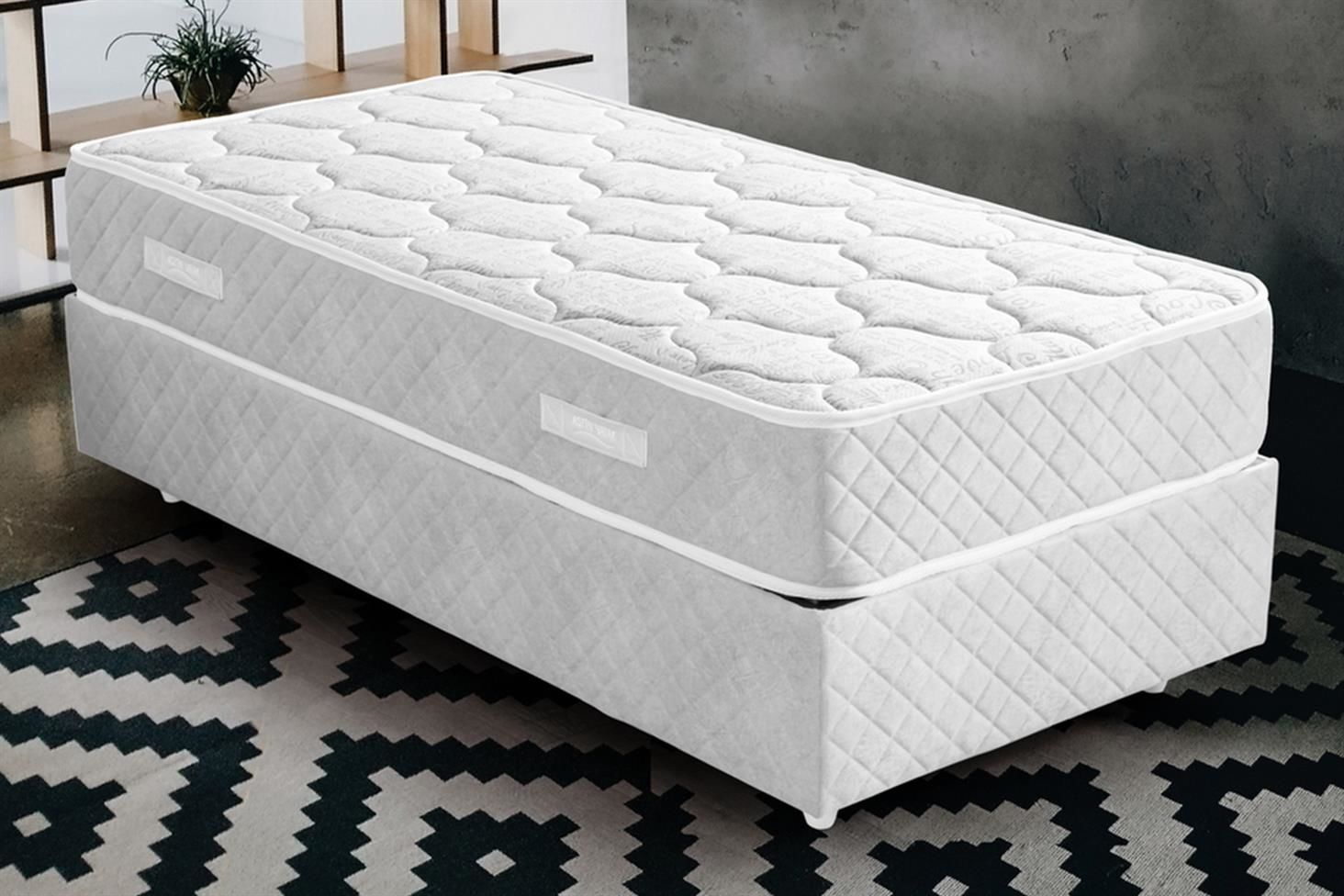 Deluxe Ortopedik Yaylı Yatak Beyaz - 100x200