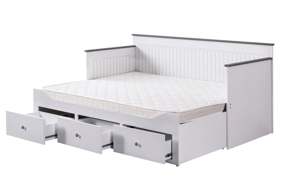 Marmaris Divan Karyola + Soft Yatak - Antrasit