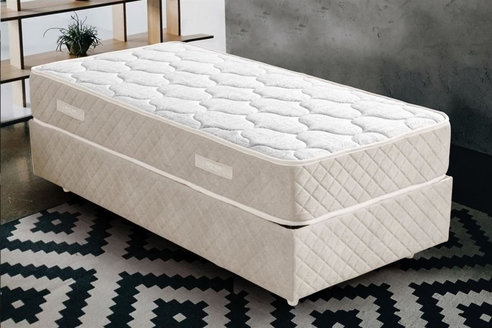 Deluxe Ortopedik Yaylı Yatak Krem - 90x200