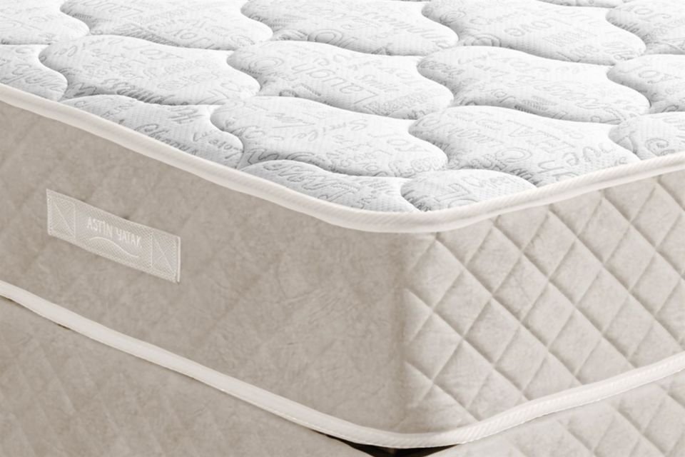 Deluxe Ortopedik Yaylı Yatak Krem - 90x200