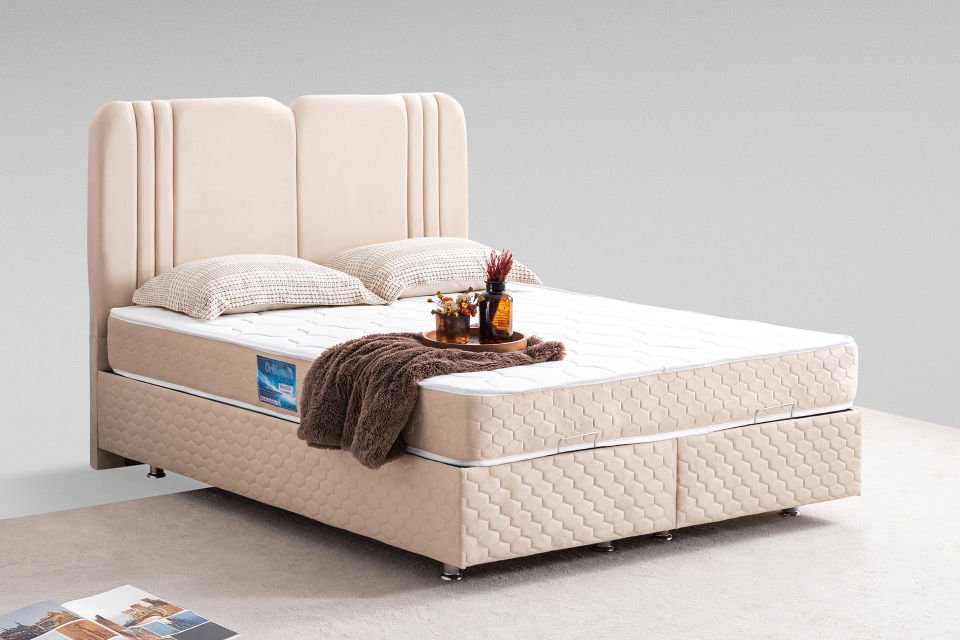 Paul Baza Başlık Orthosoft Yatak Seti 150 x 200 - Krem